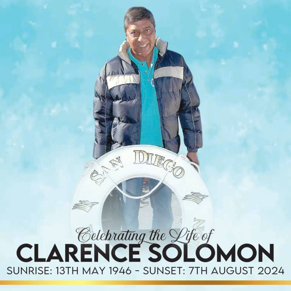 Death announcement photo of Clarence Solomon by Belgroves, an affordable funeral home. Honoring their life and legacy.